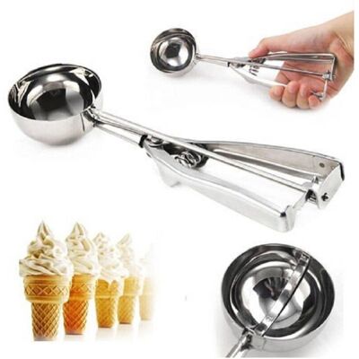 Trade Shop Cuchara de Helado - Acero Inoxidable 6cm - Porcionador de Gelato Trade Shop Cuchara de Helado - Acero Inoxidable 6cm - Porcionador de Gelato