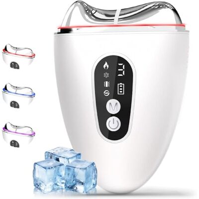 OEM Ems Gua Sha, Cepillos Linfáticos Faciales, Gua Sha Eléctrico Con Vibración, Calor Y Frío, Herramienta De Esculpir Facial Con Rojo, Azul, Morado, Masajeador Facial Antiarrugas Y Antienvejecimiento OEM Ems Gua Sha, Cepillos Linfáticos Faciales, Gua Sha Eléctrico Con Vibración, Calor Y Frío, Herramienta De Esculpir Facial Con Rojo, Azul, Morado, Masajeador Facial Antiarrugas Y Antienvejecimiento