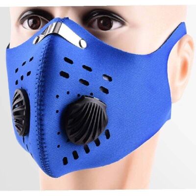 DPZO Mascarilla Facial Anticontaminación De Grado Militar. Protege Contra El Smog, Los Gases De Escape, El Polvo Y El Polen. Azul. DPZO Mascarilla Facial Anticontaminación De Grado Militar. Protege Contra El Smog, Los Gases De Escape, El Polvo Y El Polen. Azul.