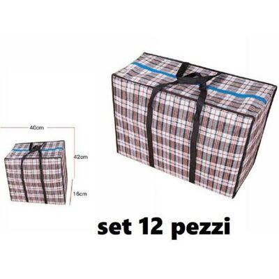 TRADE SHOP TRAESIO Trade Shop - Set 12 Pezzi Buste Borse Per La Spesa Shopping Bag Shopper 40 X 42 X 16 Cm - TRADE SHOP TRAESIO Trade Shop - Set 12 Pezzi Buste Borse Per La Spesa Shopping Bag Shopper 40 X 42 X 16 Cm -