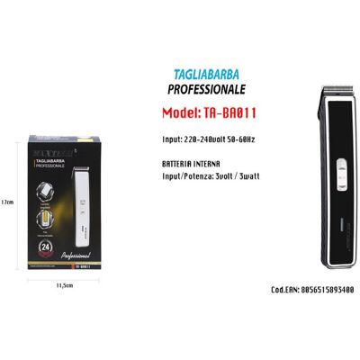 TRADE SHOP TRAESIO Trade Shop - Taglia Barba Professionale Elettrico Rasoio Barba Uomo A Batteria Ta-ba011 - TRADE SHOP TRAESIO Trade Shop - Taglia Barba Professionale Elettrico Rasoio Barba Uomo A Batteria Ta-ba011 -
