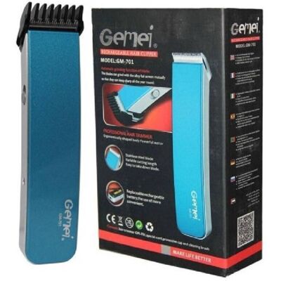 MAXTECH Trade Shop - Tagliacapelli Rasoio Barba Uomo Ricaricabile Regola Capelli Trimmer Geemy Gm-701 - MAXTECH Trade Shop - Tagliacapelli Rasoio Barba Uomo Ricaricabile Regola Capelli Trimmer Geemy Gm-701 -