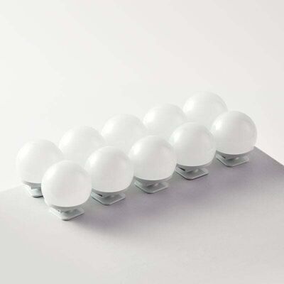 DPZO Luz Para Espejo, Luz Led Para Espejo De Maquillaje, Barra De Luz Desmontable, 3 Opciones De Color Para El Tocador – Paquete De 10 DPZO Luz Para Espejo, Luz Led Para Espejo De Maquillaje, Barra De Luz Desmontable, 3 Opciones De Color Para El Tocador – Paquete De 10