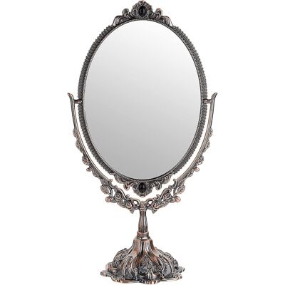 OEM Espejo De Maquillaje Ovalado De Doble Cara De Estilo Vintage Con Giro De 360 Grados Y Base De Terciopelo Para Tocador. OEM Espejo De Maquillaje Ovalado De Doble Cara De Estilo Vintage Con Giro De 360 Grados Y Base De Terciopelo Para Tocador.