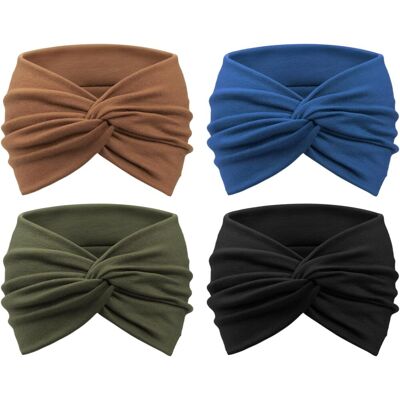 OEM Paquete De 4 Diademas Boho Para Mujer, Con Estampado Floral Vintage, Elásticas Con Nudo Cruzado. OEM Paquete De 4 Diademas Boho Para Mujer, Con Estampado Floral Vintage, Elásticas Con Nudo Cruzado.
