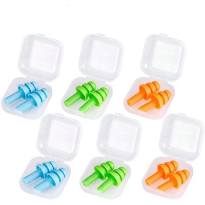 OEM Pares De Tapones Para Los Oídos De Silicona Reutilizables, Resistentes Al Agua Y Con Reducción De Ruido, Disponibles En 3 Colores Con Bolsa De Almacenamiento. OEM Pares De Tapones Para Los Oídos De Silicona Reutilizables, Resistentes Al Agua Y Con Reducción De Ruido, Disponibles En 3 Colores Con Bolsa De Almacenamiento.