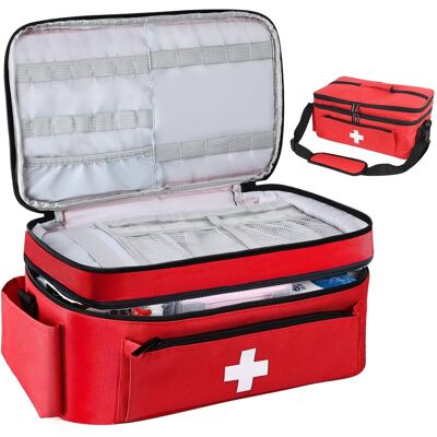 OEM Bolsa De Primeros Auxilios Vacía, Bolsa De Emergencia Grande Para Enfermeras, Atención Médica Domiciliaria Y Farmacia, Portátil Y Para Llevar Al Hombro (roja) OEM Bolsa De Primeros Auxilios Vacía, Bolsa De Emergencia Grande Para Enfermeras, Atención Médica Domiciliaria Y Farmacia, Portátil Y Para Llevar Al Hombro (roja)