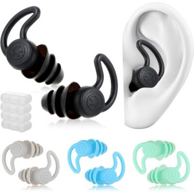 OEM 4 Pares De Tapones Para Los Oídos Para Adultos: Tapones De Silicona Suaves E Impermeables Para Los Oídos,ideales Para Nadar OEM 4 Pares De Tapones Para Los Oídos Para Adultos: Tapones De Silicona Suaves E Impermeables Para Los Oídos,ideales Para Nadar