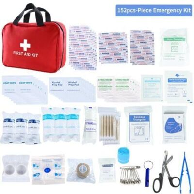 OEM Botiquín De Primeros Auxilios De 152 Piezas, Kit De Emergencia Para Actividades Al Aire Libre, Surtido Completo Para El Trabajo, El Hogar, El Coche, El Camping, Los Viajes, Los Deportes, Mini Kit OEM Botiquín De Primeros Auxilios De 152 Piezas, Kit De Emergencia Para Actividades Al Aire Libre, Surtido Completo Para El Trabajo, El Hogar, El Coche, El Camping, Los Viajes, Los Deportes, Mini Kit