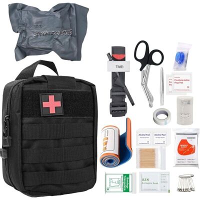 LIIYIELA Botiquín De Primeros Auxilios Para Exteriores, 46 Piezas, Botiquín Militar, Bolsa Médica Táctica, Equipo De Supervivencia, Bolsa De Primeros Auxilios Para Exteriores, Hogar, Coche, Etc. LIIYIELA Botiquín De Primeros Auxilios Para Exteriores, 46 Piezas, Botiquín Militar, Bolsa Médica Táctica, Equipo De Supervivencia, Bolsa De Primeros Auxilios Para Exteriores, Hogar, Coche, Etc.