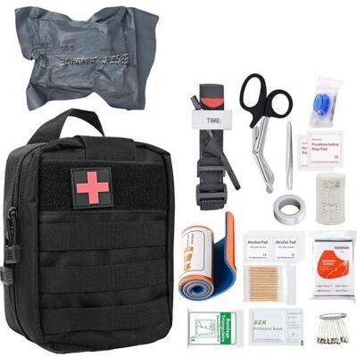 SIOKS Botiquín De Primeros Auxilios Para Exteriores, 46 Piezas, Botiquín Militar, Bolsa Médica Táctica, Equipo De Supervivencia, Bolsa De Primeros Auxilios Para Exteriores, Hogar, Coche, Etc. SIOKS Botiquín De Primeros Auxilios Para Exteriores, 46 Piezas, Botiquín Militar, Bolsa Médica Táctica, Equipo De Supervivencia, Bolsa De Primeros Auxilios Para Exteriores, Hogar, Coche, Etc.
