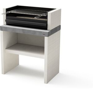 Maestro Ferretero - Tuozi - Barbacoa De Obra Para Leña Y Carbón Modelo Plan 1 Plus (gris/blanco - 78 X 47 X 102 Cm) Ref: 8025/2 - Uso En Exteriores Maestro Ferretero - Tuozi - Barbacoa De Obra Para Leña Y Carbón Modelo Plan 1 Plus (gris/blanco - 78 X 47 X 102 Cm) Ref: 8025/2 - Uso En Exteriores