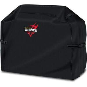 Premium Bbq Grill Cover Cubierta Del Capó Resistente A La Intemperie - Para Weber, Brinkmann, Char Broil, Tejido Oxford 600d, Negro / 147 X 61 X 122 Cm - Kesser Premium Bbq Grill Cover Cubierta Del Capó Resistente A La Intemperie - Para Weber, Brinkmann, Char Broil, Tejido Oxford 600d, Negro / 147 X 61 X 122 Cm - Kesser