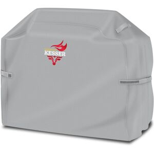 Premium Bbq Grill Cover Cubierta Del Capó Resistente A La Intemperie - Para Weber, Brinkmann, Char Broil, Tejido Oxford 600d, Gris / 147 X 61 X 122 Cm - Kesser Premium Bbq Grill Cover Cubierta Del Capó Resistente A La Intemperie - Para Weber, Brinkmann, Char Broil, Tejido Oxford 600d, Gris / 147 X 61 X 122 Cm - Kesser