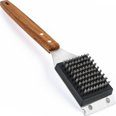 ENLENK Cepillo Para Barbacoa, 2 En 1 Cepillo De Limpieza Para Barbacoa, Mango Largo De Madera, Cepillo Limpiador Para Barbacoa, Cepillo Para Parrilla, Cepillo Para Parrillas De Carbón Y Barbacoas Eléctricas ENLENK Cepillo Para Barbacoa, 2 En 1 Cepillo De Limpieza Para Barbacoa, Mango Largo De Madera, Cepillo Limpiador Para Barbacoa, Cepillo Para Parrilla, Cepillo Para Parrillas De Carbón Y Barbacoas Eléctricas