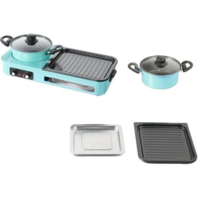 OEM Olla Eléctrica Multifunción, Barbacoa Sin Humo, Sartén Antiadherente, Verde, Ue OEM Olla Eléctrica Multifunción, Barbacoa Sin Humo, Sartén Antiadherente, Verde, Ue