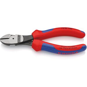 Knipex 74 02 160 Sb Alicates De Corte Diagonal De Fuerza Con Mangos Multicomponentes Negro Atramentado 160 Mm Knipex 74 02 160 Sb Alicates De Corte Diagonal De Fuerza Con Mangos Multicomponentes Negro Atramentado 160 Mm