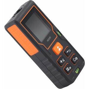 Medidor De Distancia Láser - Telémetro Infrarrojo Portátil Con Pantalla Lcd Y Doble Burbuja Hd100, De Debuns Medidor De Distancia Láser - Telémetro Infrarrojo Portátil Con Pantalla Lcd Y Doble Burbuja Hd100, De Debuns