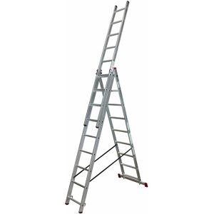 Escalera Multiuso Corda - Plata - 3x9 Peldaños - 250cm Escalera Multiuso Corda - Plata - 3x9 Peldaños - 250cm