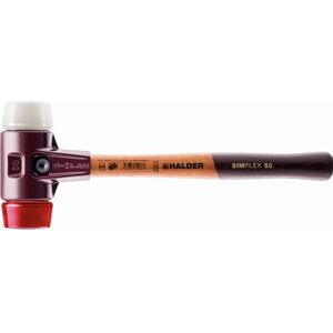 Simplex Maza De Plástico / Superplástico Con Carcasa De Hierro Maleable Y Mango De Madera - D=40 Mm - 3067.040 - Halder Simplex Maza De Plástico / Superplástico Con Carcasa De Hierro Maleable Y Mango De Madera - D=40 Mm - 3067.040 - Halder