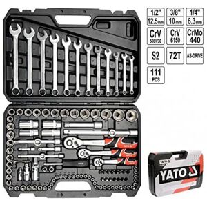 Yt-38831 - Socket Set 1/4 ', 3/8' Y 1/2 '111pcs - Yato Yt-38831 - Socket Set 1/4 ', 3/8' Y 1/2 '111pcs - Yato