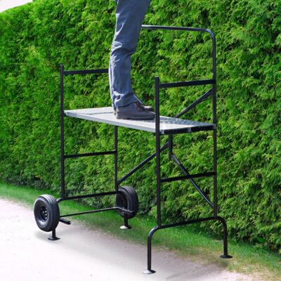 Idmarket - Andamio Móvil Sobre Ruedas L.140xl.78xh.135 Cm Con 2 Plataformas Idmarket - Andamio Móvil Sobre Ruedas L.140xl.78xh.135 Cm Con 2 Plataformas