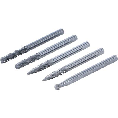 BGS TECHNIC Juego De Fresas Hss, Extra Cortas 5 Piezas BGS TECHNIC Juego De Fresas Hss, Extra Cortas 5 Piezas