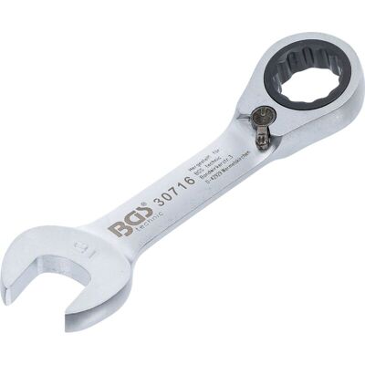 BGS TECHNIC Llave Combinada Corta Con Carraca Reversible 16 Mm BGS TECHNIC Llave Combinada Corta Con Carraca Reversible 16 Mm