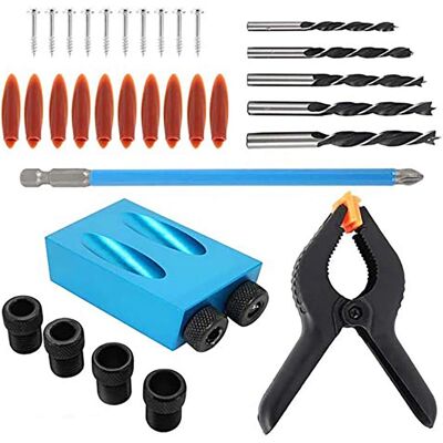 OEM Juego De Brocas Para Carpintero Con Plantilla Para Agujeros De Bolsillo, Con Clip Y Destornillador, Para Carpintería, Herramienta Para Juntas De Ángulo, Localizador De Carpintería, Manualidades, Carpi OEM Juego De Brocas Para Carpintero Con Plantilla Para Agujeros De Bolsillo, Con Clip Y Destornillador, Para Carpintería, Herramienta Para Juntas De Ángulo, Localizador De Carpintería, Manualidades, Carpi