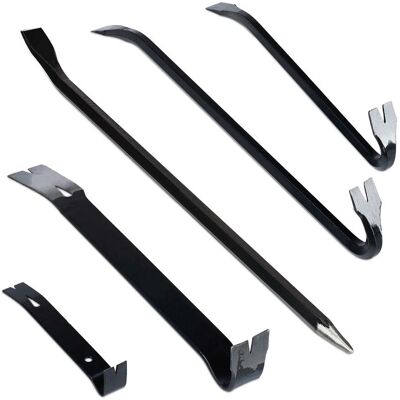 HELLOSHOP26 Lote De 5 Palanquetas Para Bricolaje Demolición Elevación De Objetos 30 X 5 X 5 Cm De Acero Negro 130004641 HELLOSHOP26 Lote De 5 Palanquetas Para Bricolaje Demolición Elevación De Objetos 30 X 5 X 5 Cm De Acero Negro 130004641