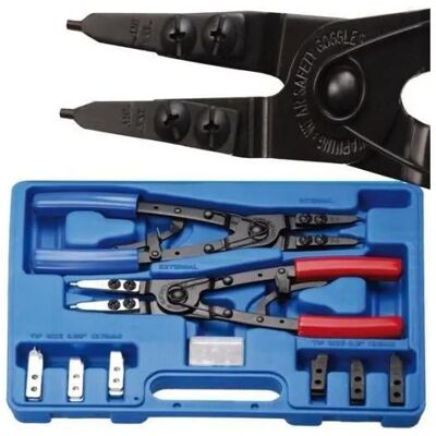 Bgs Technic - Juego De Alicates De Puntas (circlip) Puntas Intercambiables 10 Piezas Bgs Technic - Juego De Alicates De Puntas (circlip) Puntas Intercambiables 10 Piezas