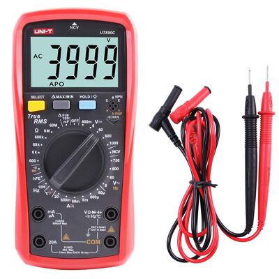 OEM Multímetro Digital Ut890c True Rms 6000, Amperímetro, Voltímetro, Medidor De Voltaje Ca/cc, Resistencia, Corriente, Capacitancia, Frecuencia Y Temperatura Con Sonda Lcd. OEM Multímetro Digital Ut890c True Rms 6000, Amperímetro, Voltímetro, Medidor De Voltaje Ca/cc, Resistencia, Corriente, Capacitancia, Frecuencia Y Temperatura Con Sonda Lcd.