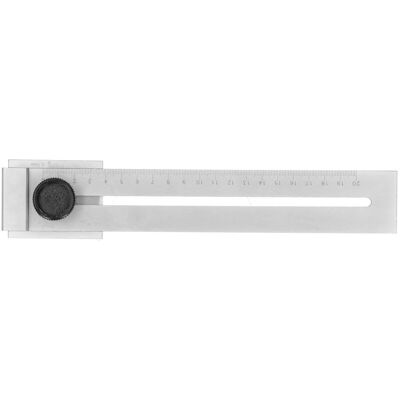 Ahlsen - Regla De Trazado De Agujeros De 0200mm, Herramienta De Piñón Para Carpintería, Calibre De Línea De Marcado De Carpintería Ahlsen - Regla De Trazado De Agujeros De 0200mm, Herramienta De Piñón Para Carpintería, Calibre De Línea De Marcado De Carpintería