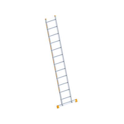 Escalera de mano de aluminio Layher - 12 peldaños, 450mm de ancho - Ligera y duradera Escalera de mano de aluminio Layher - 12 peldaños, 450mm de ancho - Ligera y duradera
