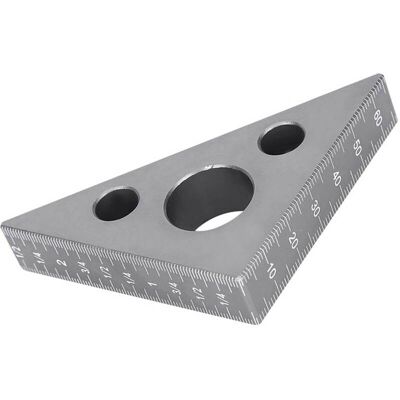 INEASICER Regla Triangular De Aleación De Aluminio, Herramienta De Carpintería De Calibre De Ángulo Recto Esmerilado De 45/90 Grados INEASICER Regla Triangular De Aleación De Aluminio, Herramienta De Carpintería De Calibre De Ángulo Recto Esmerilado De 45/90 Grados