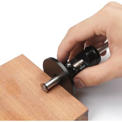 KEABBA 1 Pieza Calibre De Marcado Para Trabajar La Madera Con Hoja De Repuesto, Herramienta Manual Hecha De Varilla De Metal Macizo Para Carpinteros KEABBA 1 Pieza Calibre De Marcado Para Trabajar La Madera Con Hoja De Repuesto, Herramienta Manual Hecha De Varilla De Metal Macizo Para Carpinteros