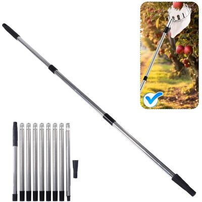 OEM Palo Telescópico Desmontable De 4 M De Longitud, Fabricado En Acero Inoxidable, Para Rodillos De Pintura Con Rodillo De 10 Segmentos Y Punta Adaptadora Para Herramientas De Pintura Y Limpieza. OEM Palo Telescópico Desmontable De 4 M De Longitud, Fabricado En Acero Inoxidable, Para Rodillos De Pintura Con Rodillo De 10 Segmentos Y Punta Adaptadora Para Herramientas De Pintura Y Limpieza.