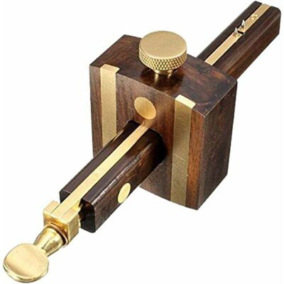 Calibrador De Marcado De Madera, Calibre De Mortaja, Herramienta De Medición De Profundidad De Madera Con Tornillo De Latón, De Debuns Calibrador De Marcado De Madera, Calibre De Mortaja, Herramienta De Medición De Profundidad De Madera Con Tornillo De Latón, De Debuns