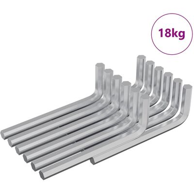 Llave Hexagonal 1800 Uds. Plateado 32 X 86 Mm Acero Vidaxl Llave Hexagonal 1800 Uds. Plateado 32 X 86 Mm Acero Vidaxl