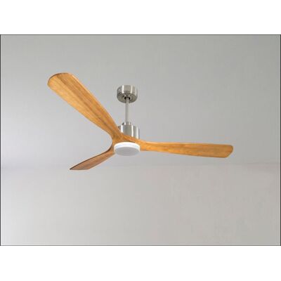 KLASSFAN Modulo Ventilateur De Plafond Pour Chambres Avec Lumière Chromé Et Bois Massif Clair10 À 25 M² Kldc3slimp542swl1chslim KLASSFAN Modulo Ventilateur De Plafond Pour Chambres Avec Lumière Chromé Et Bois Massif Clair10 À 25 M² Kldc3slimp542swl1chslim