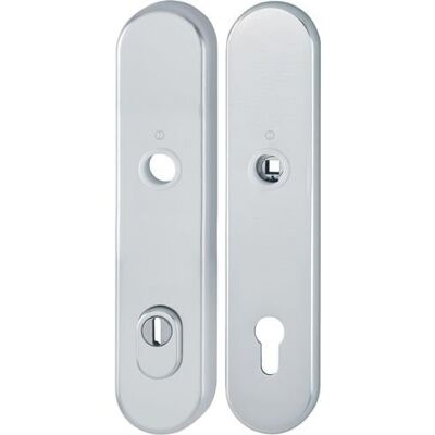 Par De Escudos Largos E3332za/3310 F1/plata F1 Pz 92mm Hoppe Par De Escudos Largos E3332za/3310 F1/plata F1 Pz 92mm Hoppe
