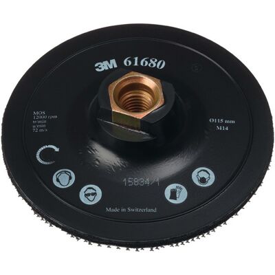 Plaque D'Appui Scotch Brite™ Dh-ac D.125mm M14 Avec Centrage 3m Plaque D'Appui Scotch Brite™ Dh-ac D.125mm M14 Avec Centrage 3m
