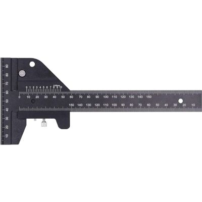 Regla Recta De Aleación De Aluminio Minkurow, Regla De Puntuación T, Regla De Marcado, Herramienta De Medición De Carpintería, Regla T De 0-150mm, 0,05mm, Calibre De Puntuación De 210mm Regla Recta De Aleación De Aluminio Minkurow, Regla De Puntuación T, Regla De Marcado, Herramienta De Medición De Carpintería, Regla T De 0-150mm, 0,05mm, Calibre De Puntuación De 210mm
