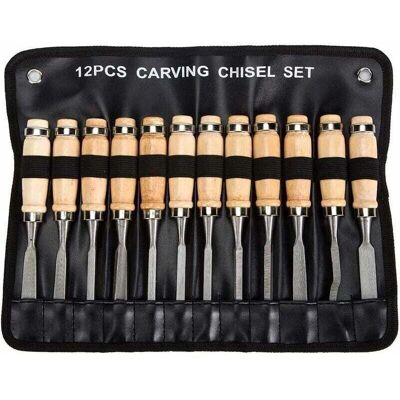 OEM Juego Completo De Cinceles Profesionales Para Madera – Juego De 12 Herramientas Para Trabajar La Madera, Herramientas Xu Afiladas Con Estuche De Transporte – Kit Ideal Para Tallar Madera Con Cuchillo OEM Juego Completo De Cinceles Profesionales Para Madera – Juego De 12 Herramientas Para Trabajar La Madera, Herramientas Xu Afiladas Con Estuche De Transporte – Kit Ideal Para Tallar Madera Con Cuchillo