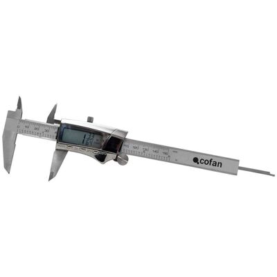 Calibre Digital Inox 0-160 , Acero Inoxidable. Pie De Rey O Calibre Fraccionario Digital. Construcción En Acero Inoxidable (heavy Duty). Característica De Auto Apagado. Displ - Cofan Calibre Digital Inox 0-160 , Acero Inoxidable. Pie De Rey O Calibre Fraccionario Digital. Construcción En Acero Inoxidable (heavy Duty). Característica De Auto Apagado. Displ - Cofan