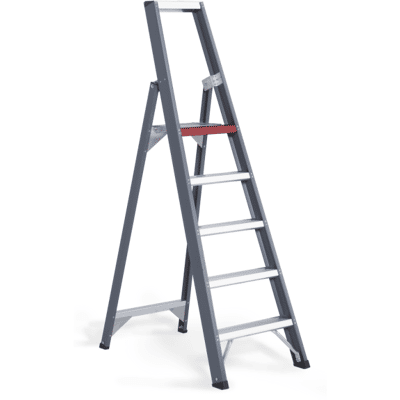 Altrex - Escalera Tipo Tijera De Peldaños Planos De Aluminio De Ascenso Altrex - Escalera Tipo Tijera De Peldaños Planos De Aluminio De Ascenso