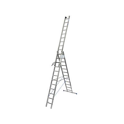 Escalera multifuncional profesional KRAUSE STABILO + S - 3 secciones, 12 peldaños Escalera multifuncional profesional KRAUSE STABILO + S - 3 secciones, 12 peldaños