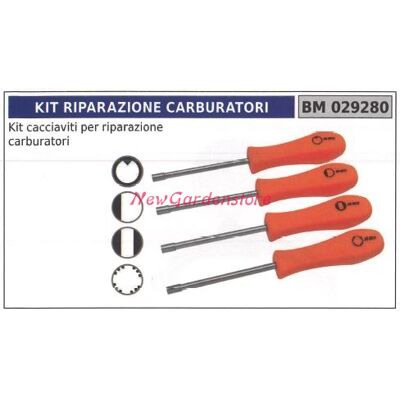 NEWGARDEN Kit Destornillador Reparación Carburador New Garden Store 029280 NEWGARDEN Kit Destornillador Reparación Carburador New Garden Store 029280