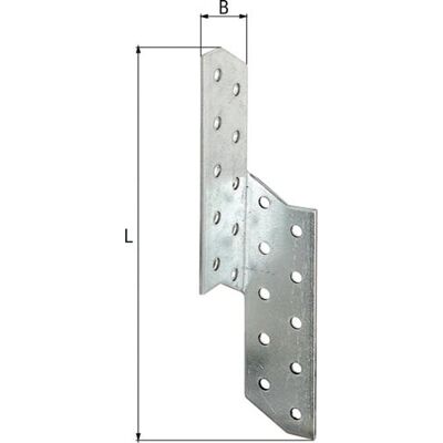 Alberts - Poteau De Chevron Ank.eta-08/0170 L/r 170x32x2mm Gah (par 100) Alberts - Poteau De Chevron Ank.eta-08/0170 L/r 170x32x2mm Gah (par 100)