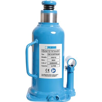 FERVI - 0062/15 - 15 ton - 150 mm elevación - Gato hidráulico de botella FERVI - 0062/15 - 15 ton - 150 mm elevación - Gato hidráulico de botella